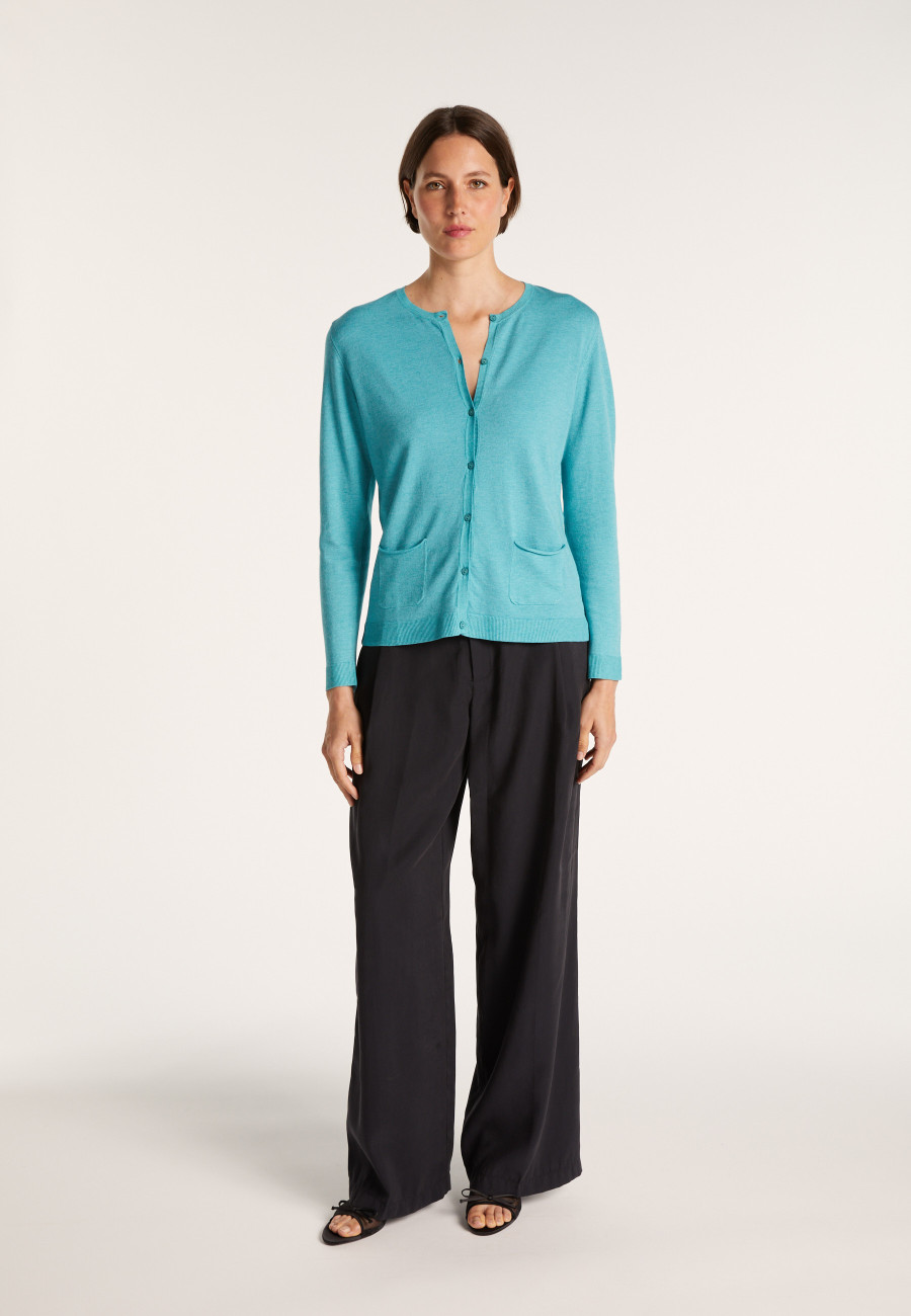 Wool and viscose cardigan - Athènes