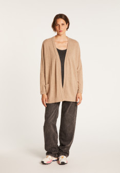 Gilet avec poches en cachemire - Hazel 6362 gazelle - 14 beige foncé