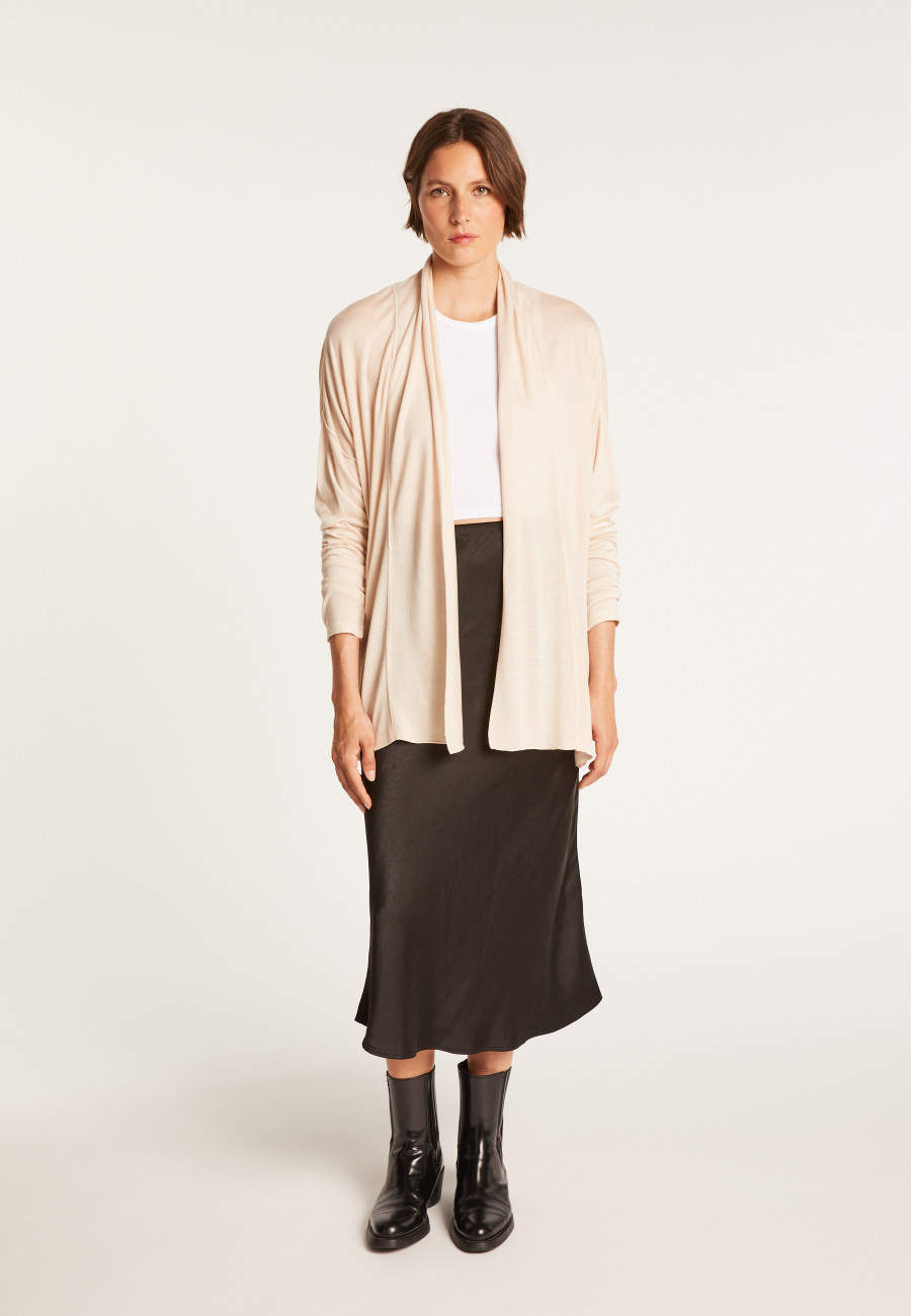 Gilet col châle en bambou cachemire - Hani