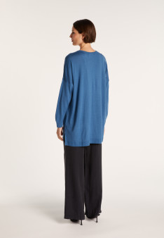 Gilet avec poche Anne - Sophie 6141 Indigo - 06 Bleu moyen