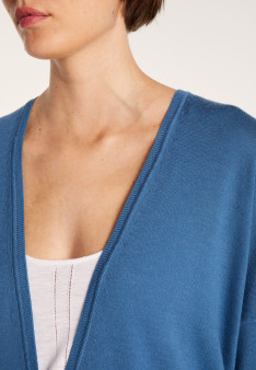 Gilet avec poche Anne - Sophie 6141 Indigo - 06 Bleu moyen