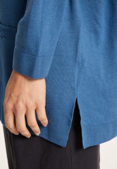 Gilet avec poche Anne - Sophie 6141 Indigo - 06 Bleu moyen