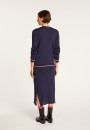 Gilet en laine côtelée - Emblème 6325 navy - 05 bleu marine