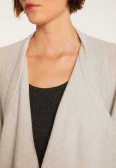 Gilet kimono sans manches - Harriet 6366 plume - 81 gris pale