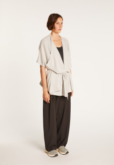 Gilet kimono sans manches - Harriet 6366 plume - 81 gris pale