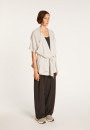 Gilet kimono sans manches - Harriet 6366 plume - 81 gris pale