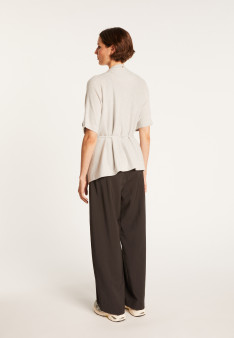Gilet kimono sans manches - Harriet 6366 plume - 81 gris pale