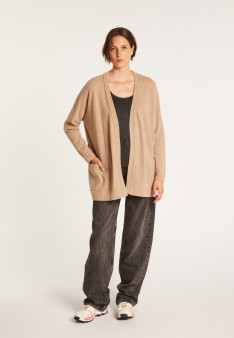Gilet avec poches en cachemire - Hazel 6362 gazelle - 14 beige foncé
