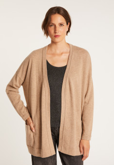 Gilet avec poches en cachemire - Hazel 6362 gazelle - 14 beige foncé