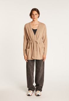 Gilet avec poches en cachemire - Hazel 6362 gazelle - 14 beige foncé