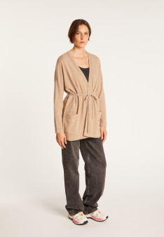 Gilet avec poches en cachemire - Hazel 6362 gazelle - 14 beige foncé