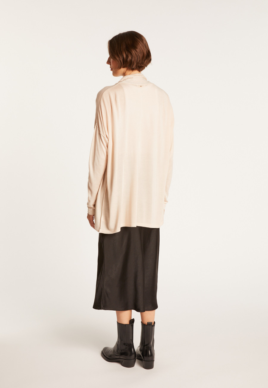 Gilet col châle en bambou cachemire - Hani