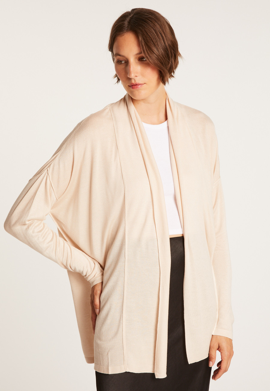 Gilet col châle - Hani 6344 Rafale - 09 Gris moyen