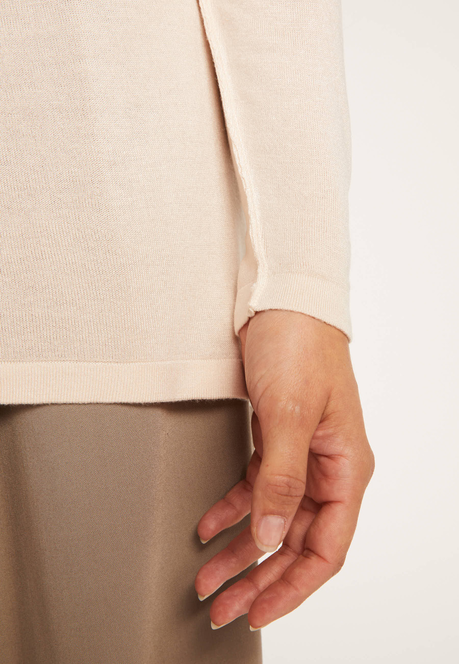 Pull col roulé oversize en bambou cachemire - Heva