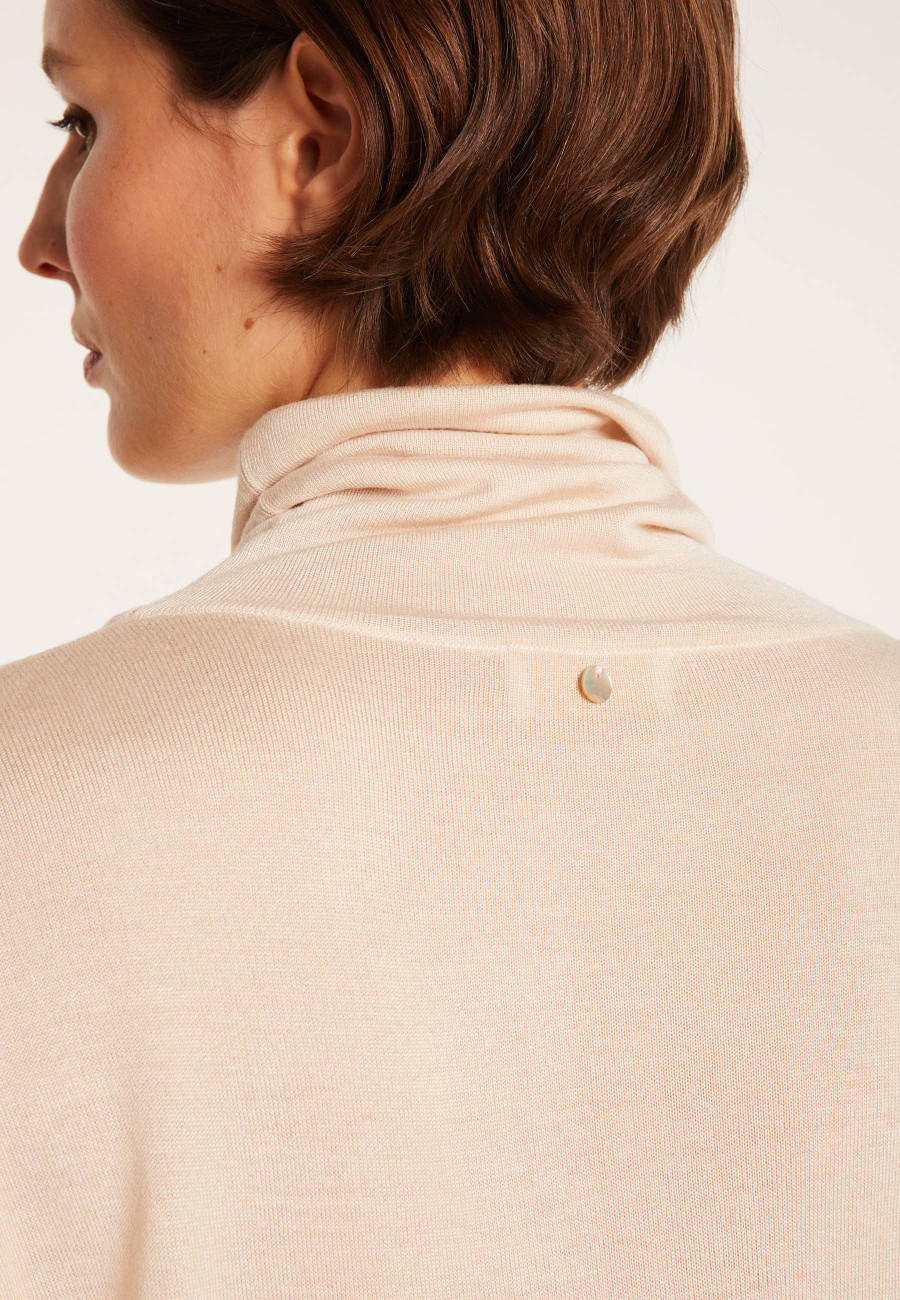 Pull col roulé oversize en bambou cachemire - Heva