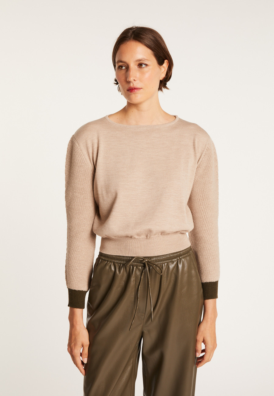 Short wool sweater - Fanfan