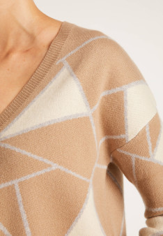 Jumper with geometric patterns - Felix