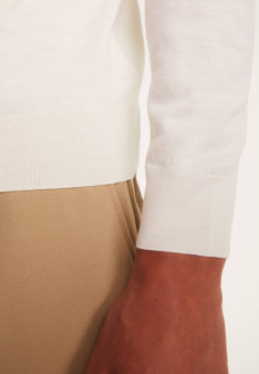 Pull col roulé en laine - Berry