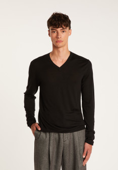 Pull col V en laine - Badyss