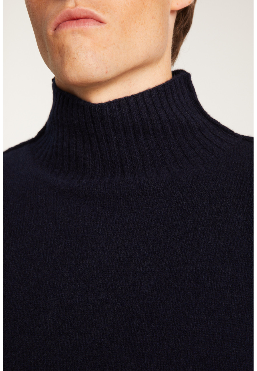 Cashmere Blend High Neck Sweater - Tiago