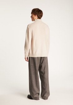 Cashmere Blend High Neck Sweater - Tiago