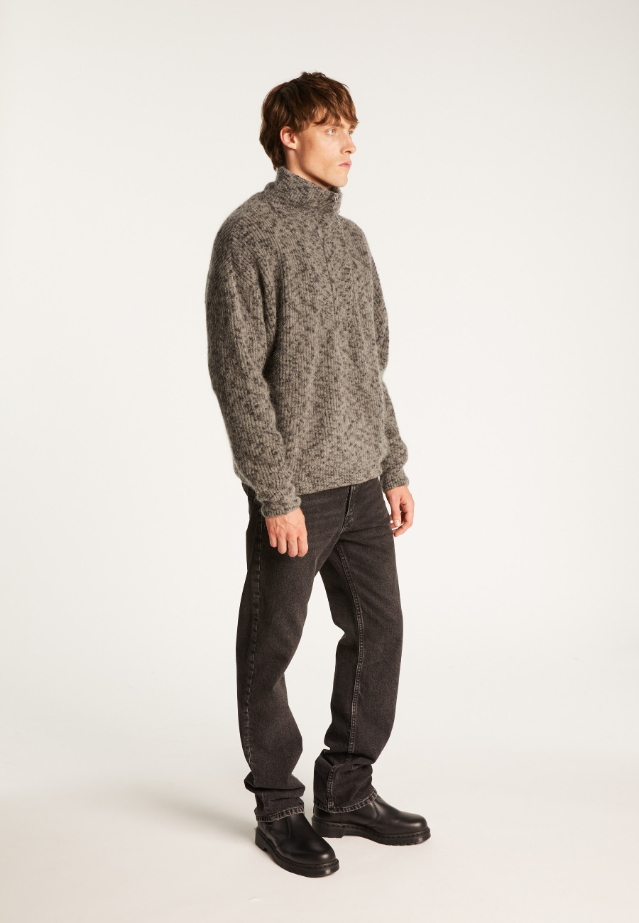 Unisex mohair trucker sweater - Tenessy