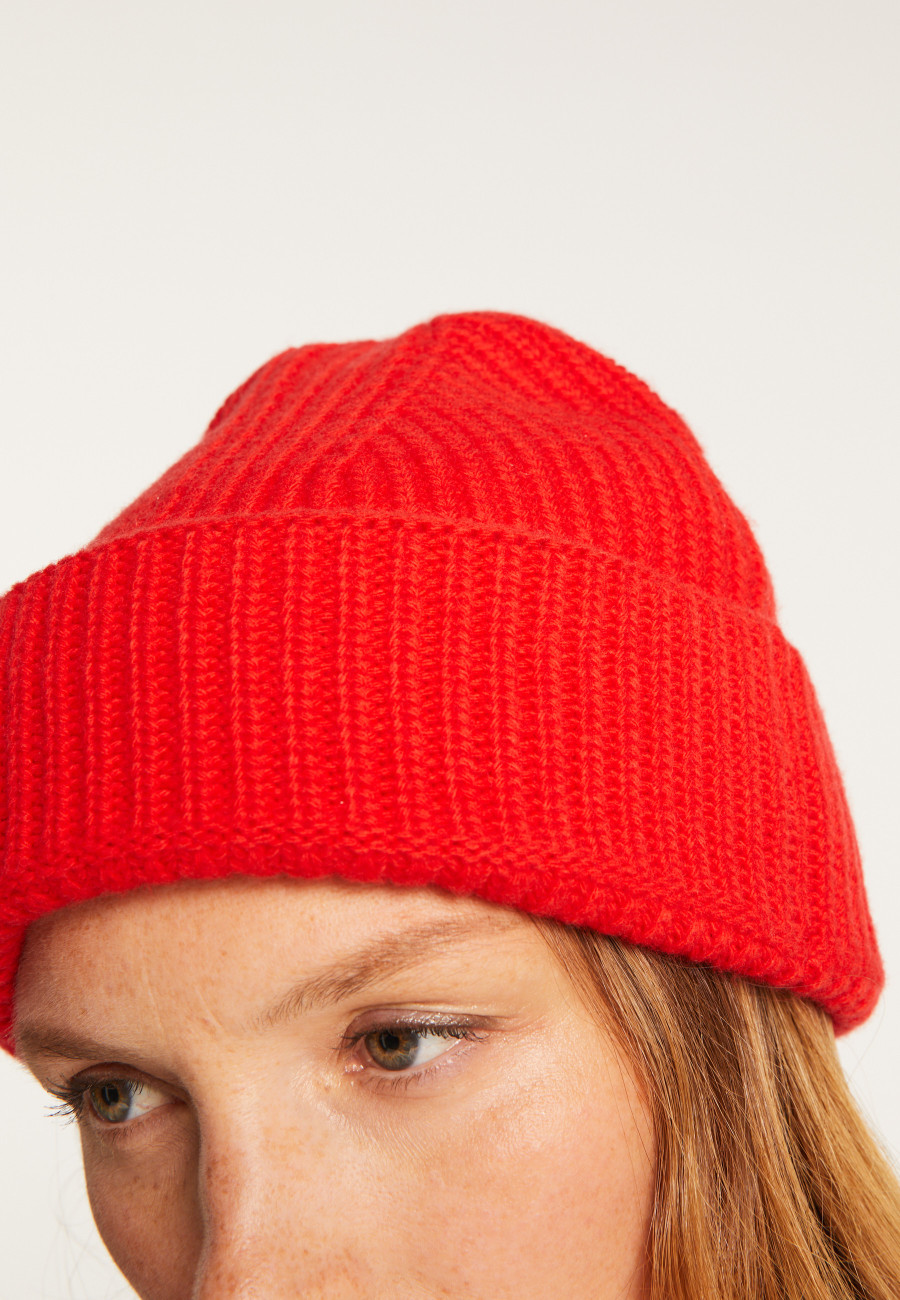 Unisex Merino Wool Beanie - Line