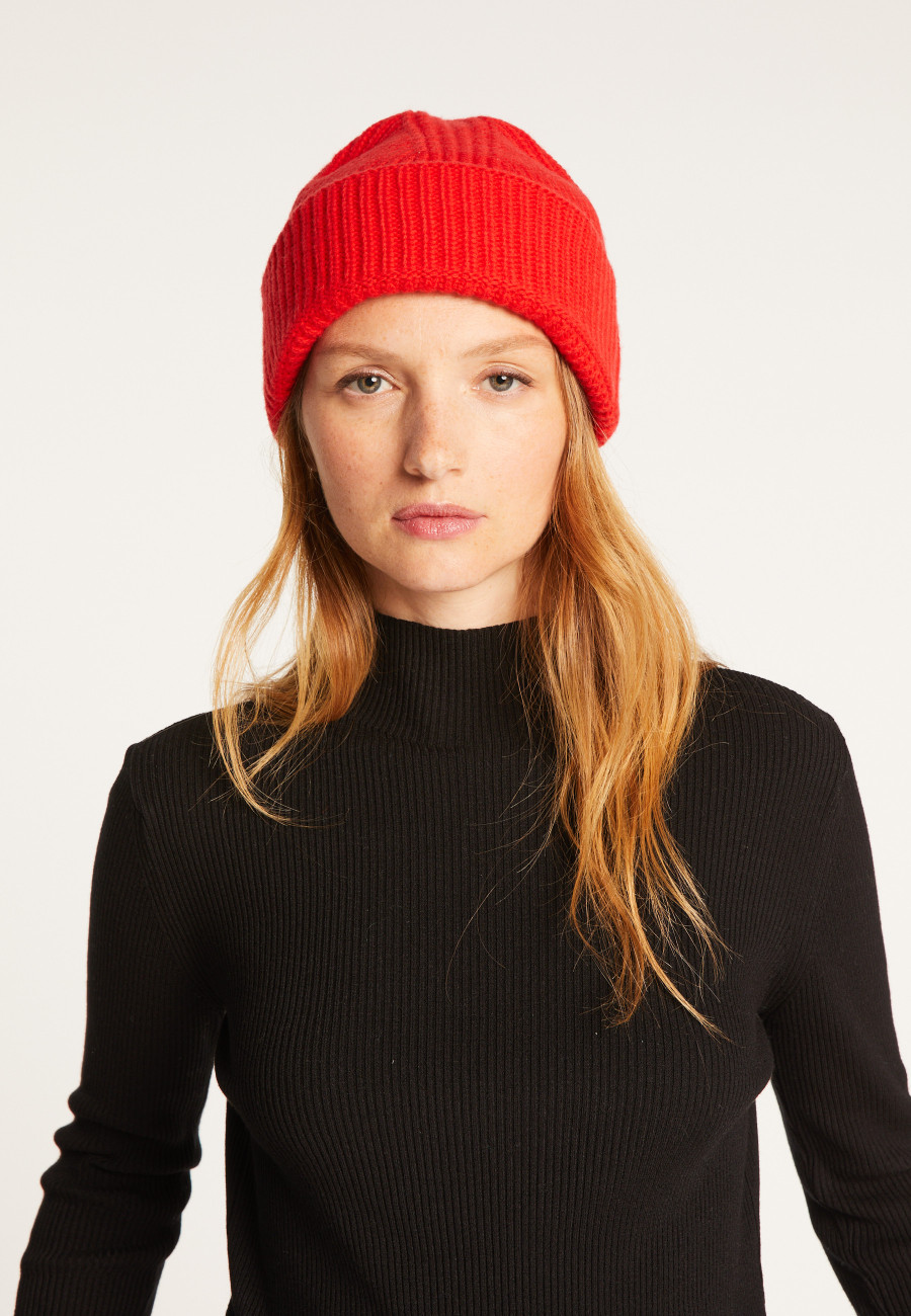 Unisex Merino Wool Beanie - Line