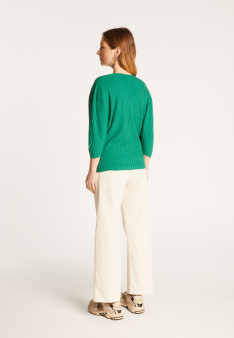 Balloon sleeve sweater in wool blend - Rooney