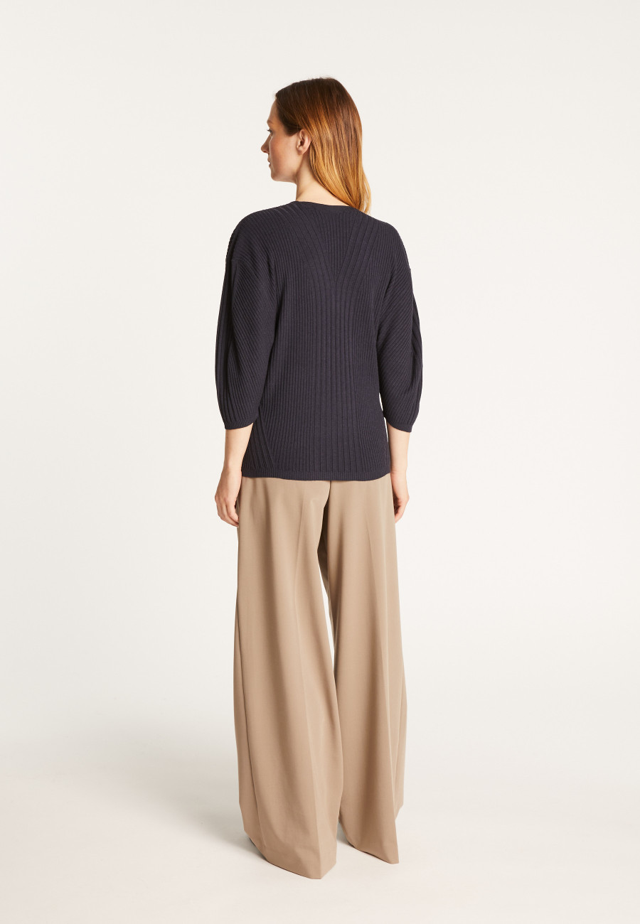 Balloon sleeve sweater in wool blend - Rooney