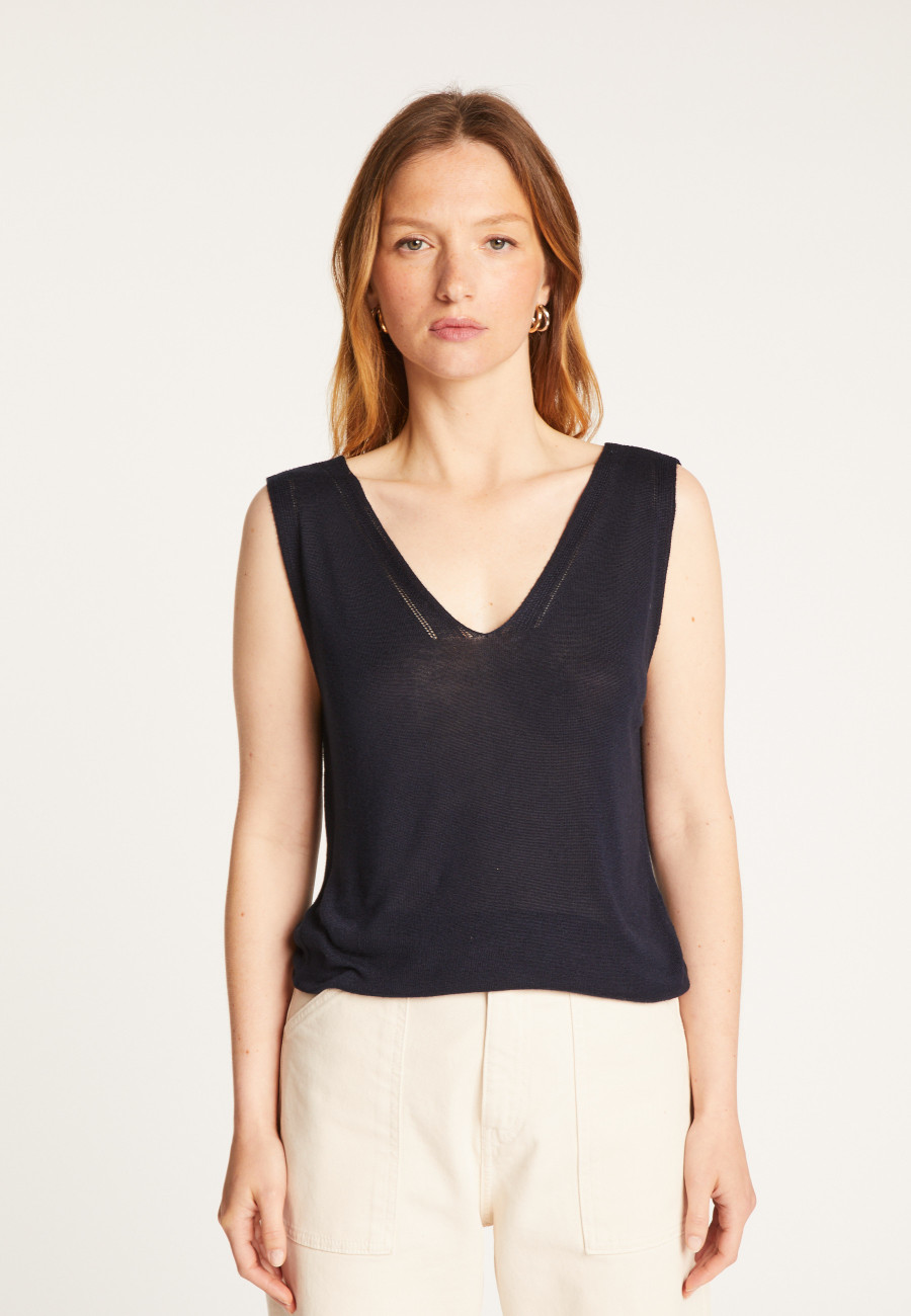 Tank top in bamboo cashmere fiber - Rianna