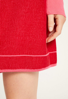 Short skirt in wool and velvet - Regina