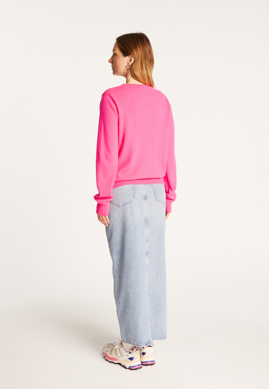 Round neck cashmere sweater - Abeline