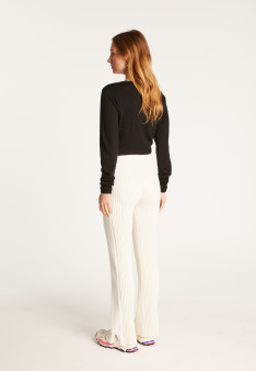 Pocket pants in wool blend - Carmen