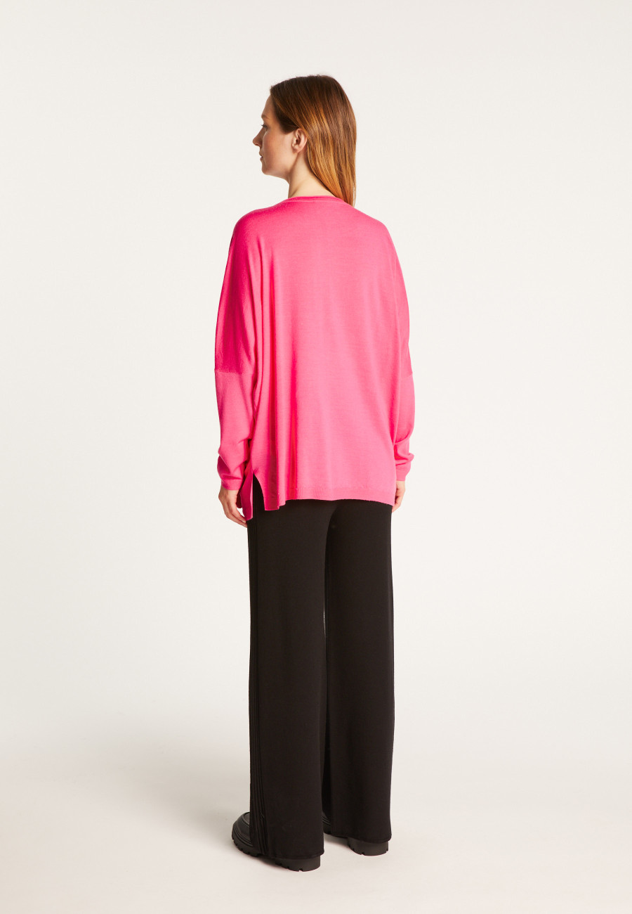 Loose-fit fine merino wool sweater - Azel