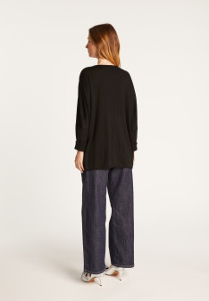 Batwing sleeve wool sweater - Boxe