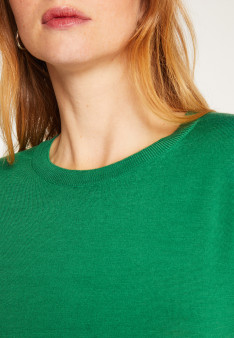 Round neck merino wool sweater - Asena