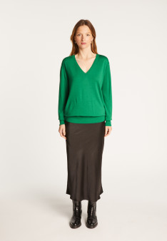 V-neck merino wool sweater - Arya