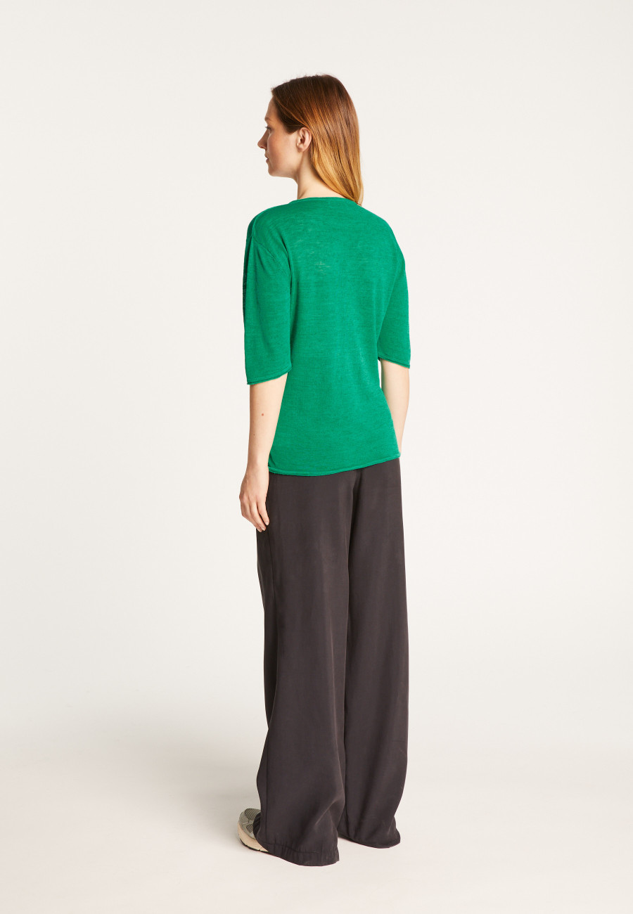 T-shirt uni col V - Mel
