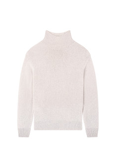 Cashmere Blend High Neck Sweater - Tiago