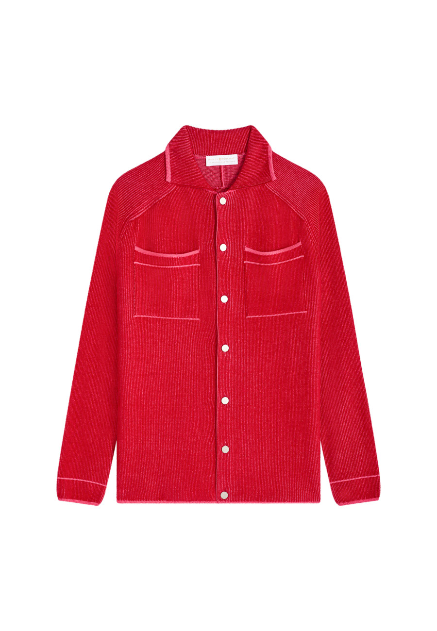 Unisex velvet wool overshirt - Timeo