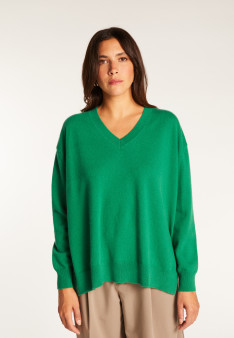 Cashmere slit sweater - Alienor