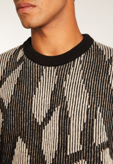 Wool and cashmere crewneck sweater - Tanguy