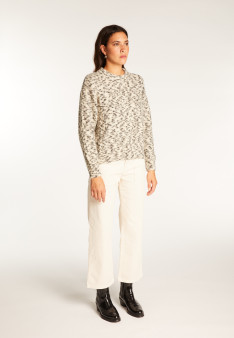 Round neck mohair wool sweater - Vanessa