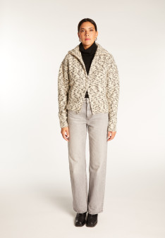 Zipped mohair wool jacket - Valentine