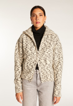 Zipped mohair wool jacket - Valentine