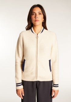 Zipped wool and cashmere jacket - Rabia