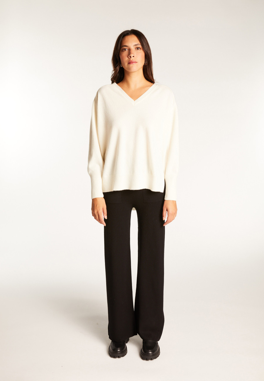 V-neck sweater in merino wool - Robine