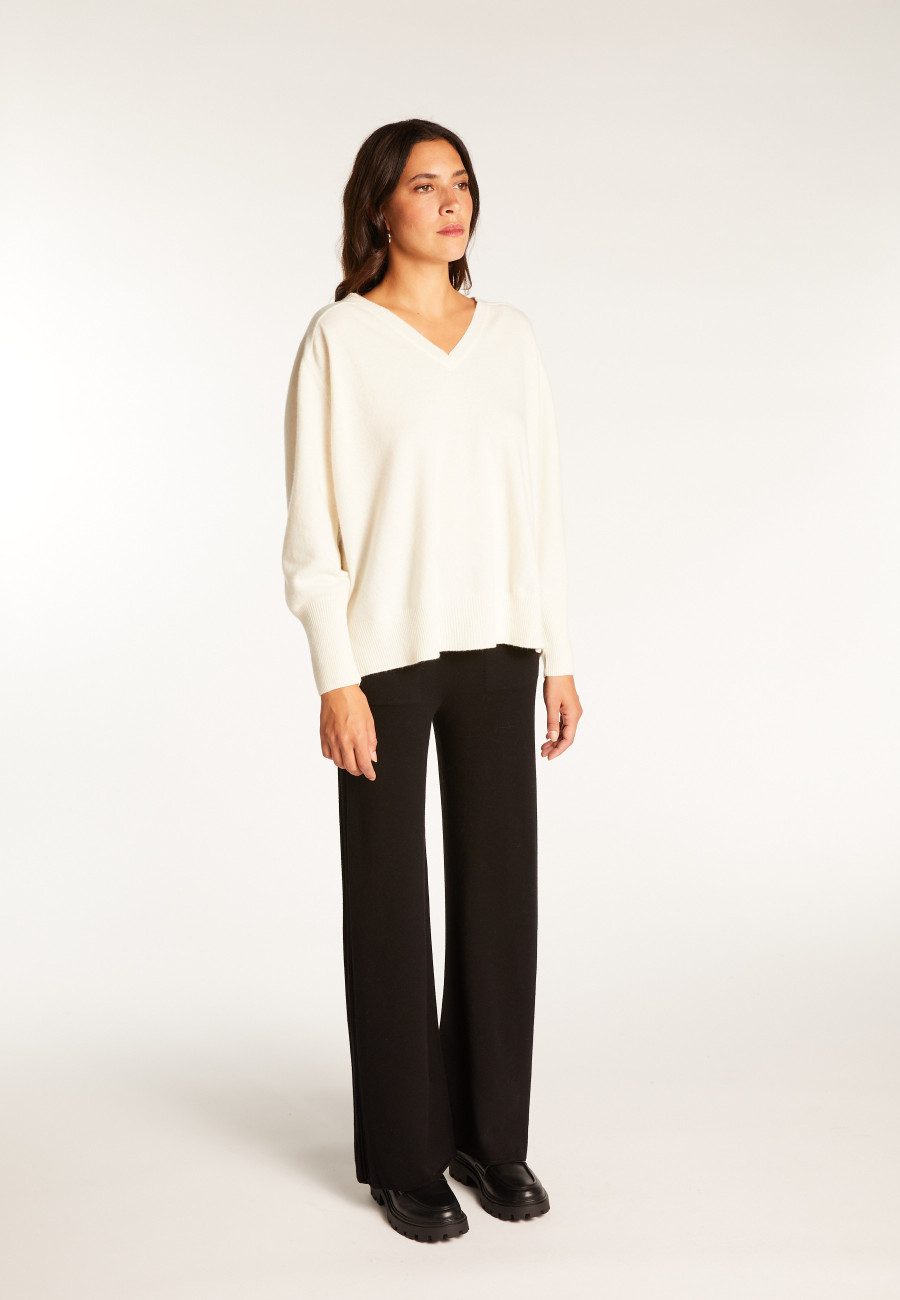 V-neck sweater in merino wool - Robine