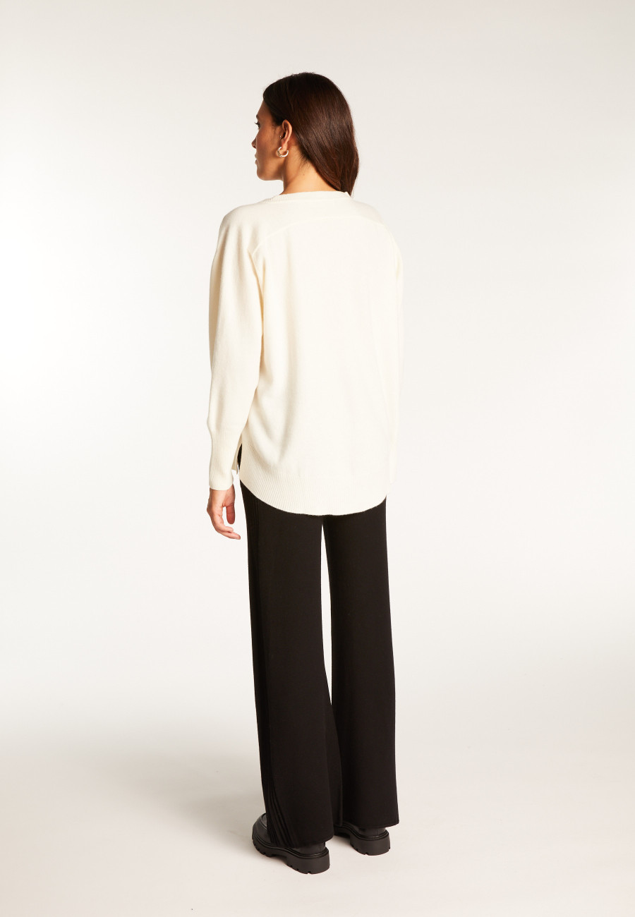 V-neck sweater in merino wool - Robine